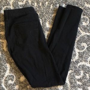 AEO black jeggings